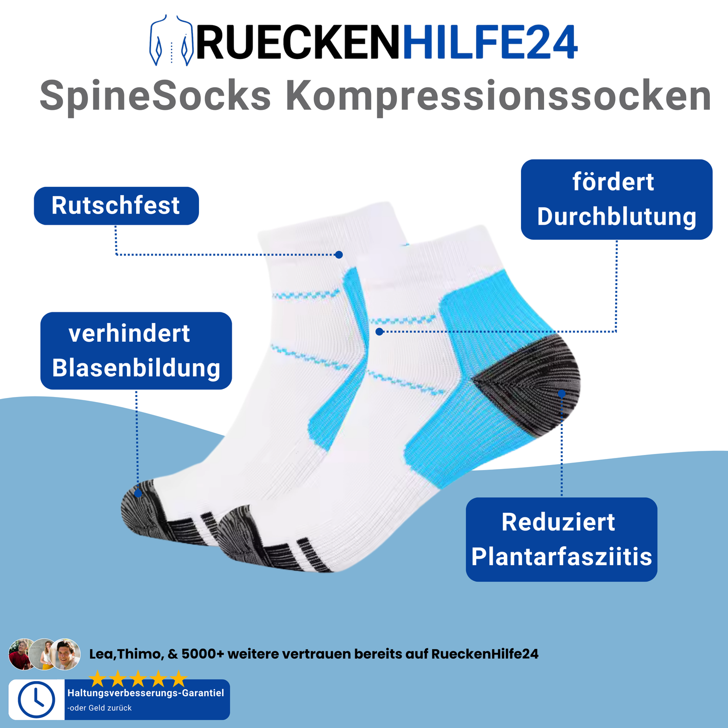 SpineSocks - Kompressionssocken