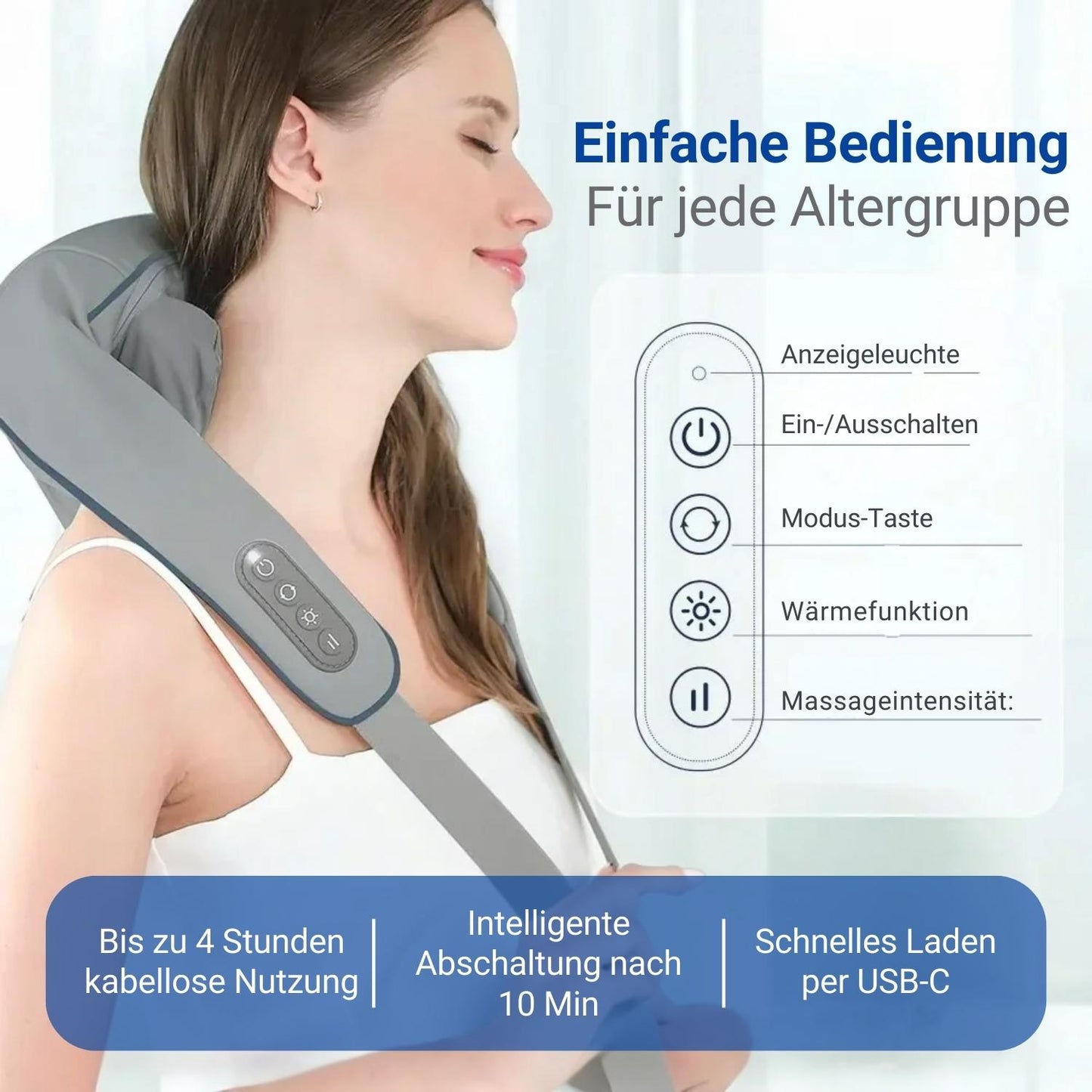 SpineRelaxPro - Smartes Wärme-Massagegerät