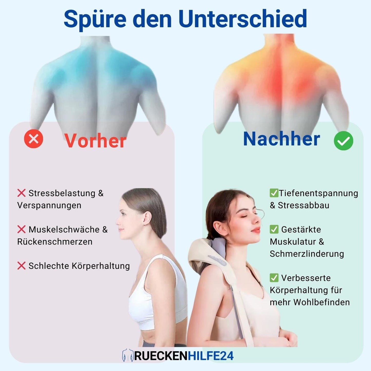 SpineRelaxPro - Smartes Wärme-Massagegerät