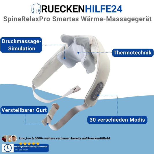 SpineRelaxPro - Smartes Wärme-Massagegerät